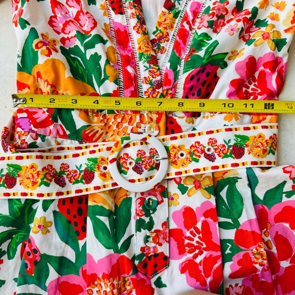 FARM Rio Floral Jumpsuit in Pink and Green - Picture 14 of 15